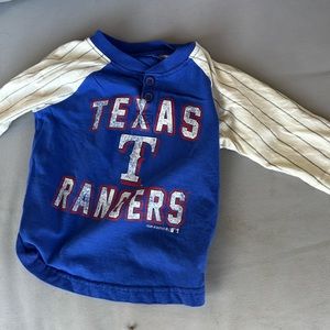Boys Texas Rangers baseball tee